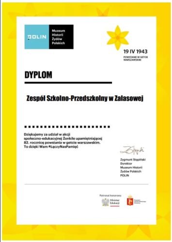 Certyfikaty dla naszej szkoły