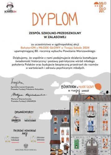 Certyfikaty dla naszej szkoły