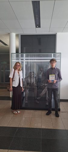 Szymon Pyzik odebrał nagrodę za bardzo dobry wynik w Międzynarodowym Konkursie Matematycznym KANGUR.