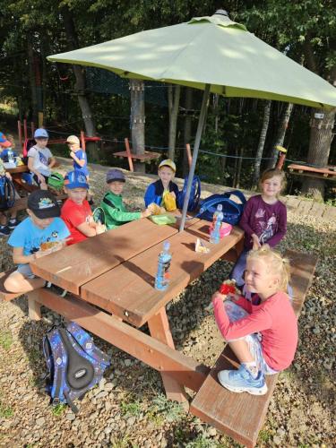 Klasa 1b w Parku Linowym